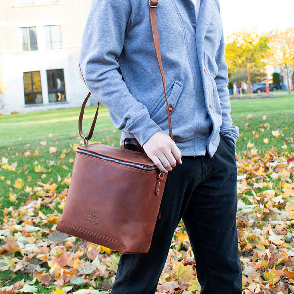 Leather Convertible Backpack