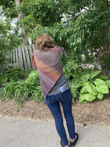 Inclinations Shawl Maple Colourway