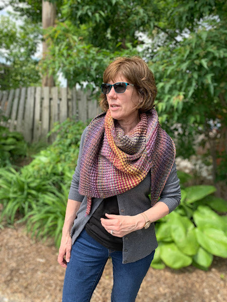 Inclinations Shawl Maple Colourway