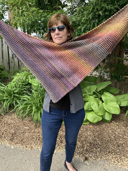 Inclinations Shawl Maple Colourway