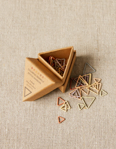 Triangle Stitch Markers - Earth Tones