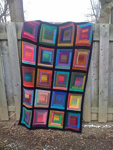 Log Cabin Afghan