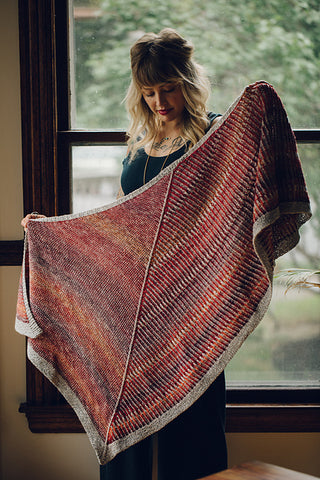 Cinnabar Shawl - Versus and Dyed in the Wool