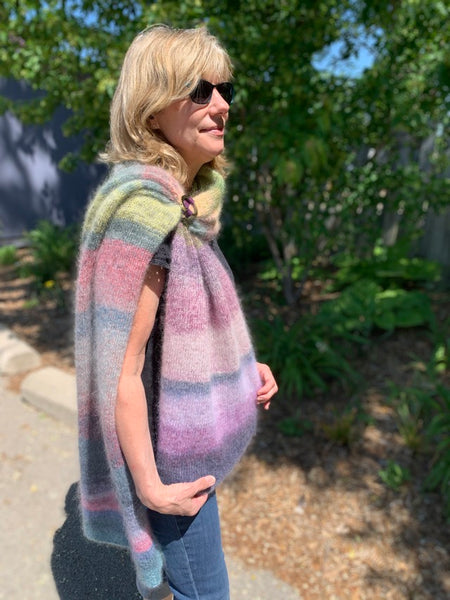 Color Play Mohair Wrap