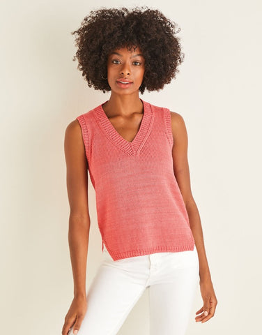 Split Hem Vest - Sirdar Leaflet 10113